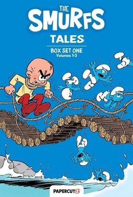 Smurfs Tales Box Set One Volumes 1 2 3 Peyo Smurfette Papa Smurf Bratty Kid New