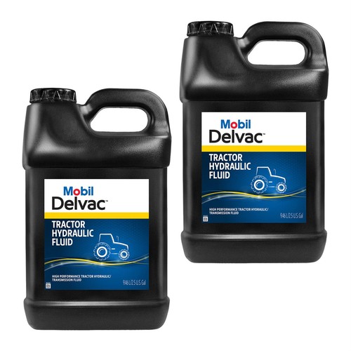 Mobil 1 125424 Delvac Tractor Hydraulic Fluid, 2.5 Gallon, Box/2 - Picture 1 of 6