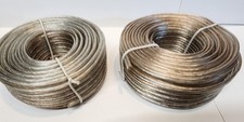 2 Pack   25 FT 18 Gauge Speaker Wire 50 FT Total   Clear Copper Audio Cable