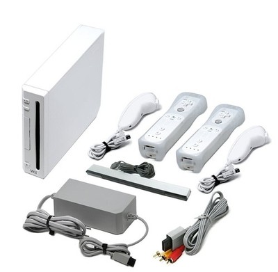 Official Wii Console White + Plays GameCube Games + 1 Year