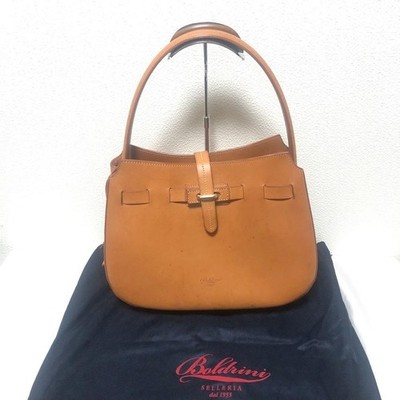 BOLDRINI SELLERIA Handbag Leather with Dust Bag Handle Key Missing Italy