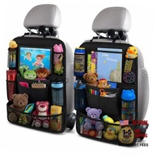 ULEEKA Car Backseat Organizer with 10" Table Holder, 9 Storage Pockets Black