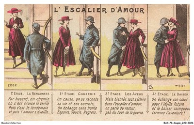 BADP6-0469-COUPLE - L'ESCALIER D'AMOUR