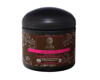 Natura Siberica Sauna & Spa Anti-cellulite algae and salt hot body scrub, 370 ml