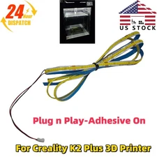 For Creality K2 Plus 3D Printer LED Light Upgrade Kit Adhesive On Plug n Play