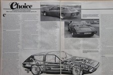Original CC 1984 extract mag article: LOTUS ELITE M50 Classic sports car 3 sides