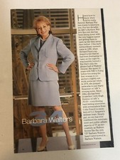 Barbara Walters Vintage Magazine Article Ephemera  Print Ad ART3