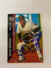 David Denson 2015 Signed Wisconsin Timber Rattlers Team Card