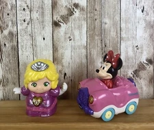 Vtech Go Go Smart Wheels Lot Princess Darla & Minnie Mouse Pink Convertible Car