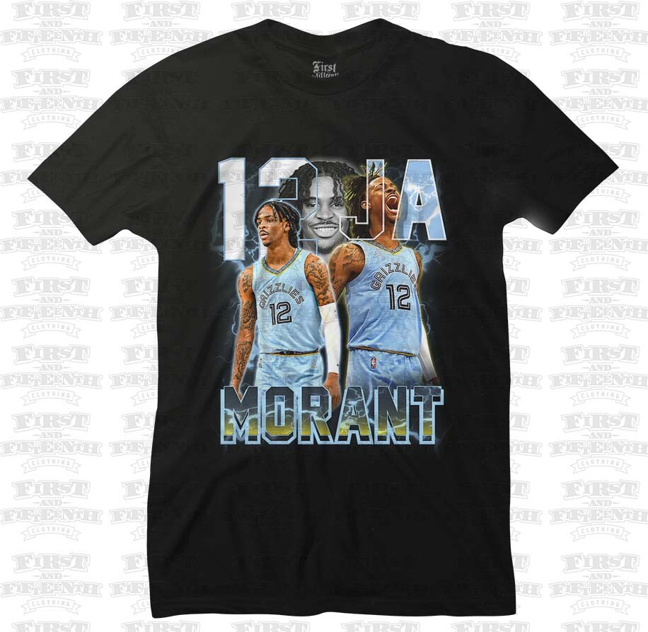 💥Memphis Grizzlies Ja Morant 12 Lightning NBA Finals Tee