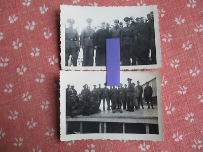 2x in Trondheim railway station. 1940 Original Photo 9x6 cm Norwegian Workers Rare