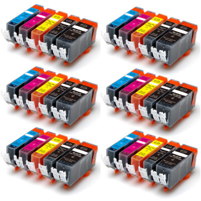 30 PK Ink Cartridges works for Canon PGI-220 CLI-221 MP560 MP620 MP640 iP4600