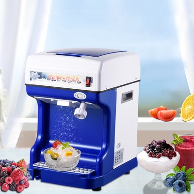 265LBS/H Commercial Ice Shaver Electric Ice Crusher Snow Cone Machine 250W