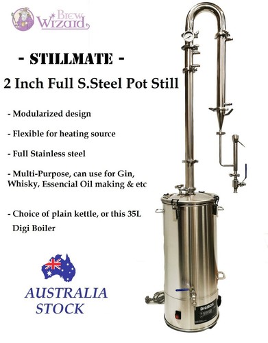 35L StillMate SS Modular Craft Distillery For MoonShine Gin Whisky Essencial Oil