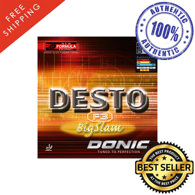 Donic Desto F3 Big Slam Table Tennis & PingPong Rubber, Ships in 10 Business Day