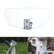 Universal Windshield Clip On Extension Spoiler Wind Deflector Fit For Motorcycle