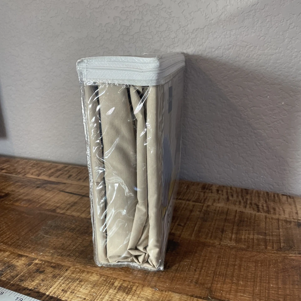 JCPenney Home Collection Twin Sheet Set 250 Thread Count NWT Beige Tan Khaki - Image 3 of 4