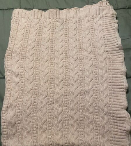 Cherokee Baby PINK Cable Knit Blanket Lovey  Girls B3 - Picture 1 of 3
