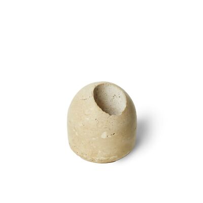 100% Travertine Toothpick Holder | Match Holder | Cute Beige Match Jar | Matc...