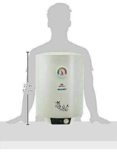 Bajaj New Shakti Vertical Water Heater 3 Pin Plug. High Pressure 25 Litre  White | eBay
