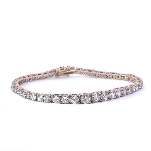Bracciale Tennis In Argento Sterling 925 Per Donna: Zirconi Cubici 5A+