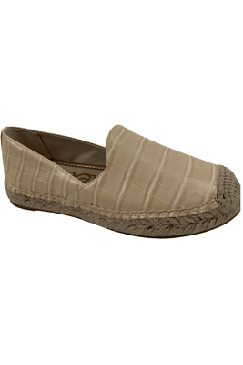 Sam Edelman Leather Slip-On Espadrilles Kesia Eggshell