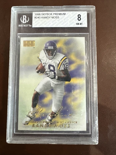 1998 Skybox Premium - BGS 8 - Randy Moss RC - Vikings
