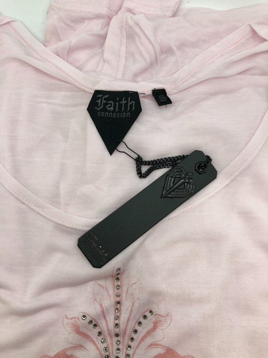 Haut Femme Faith Connexion Taille S Rose - T-shirt Kimono Bouffant, Neuf Avec étiquettes, 100% Microfibre
