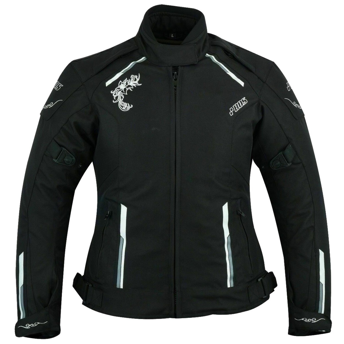 BOS Damen Motorrad Textilkombi Sommer – Wasserdicht, Rot, 2-teilig, Polyester