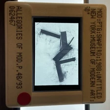Joel Shapiro “Untitled" Minimalism 35mm Art Slide
