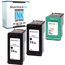 Compatible OSI 74XL 75XL Combo Pack 3 Ink for HP PhotoSmart C4240 C4250 C4270