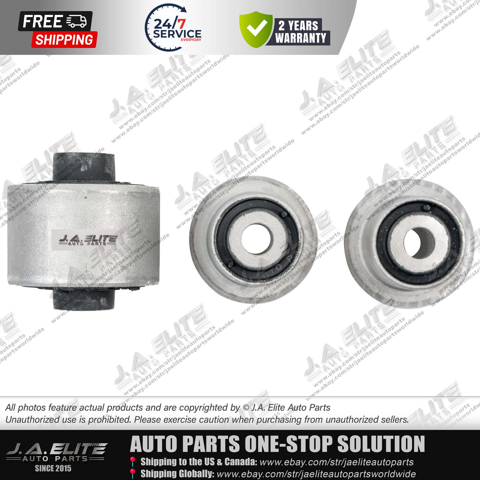 3pcs Trailing Arm Bushing for Bentley Continental GT Flying Spur, OEM:4E0511511G