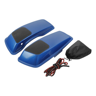 6x9'' Hard Saddlebag Speaker Lids Fit For Harley Road Glide 14-24 Electric Blue