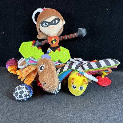 Lamaze Lot of 3 Baby Developmental Toy Plush Mrs. Incredible Moose Dragonfly