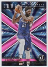 Joel Embiid 2021-22 Donruss Power in the Paint Holo Pink Laser #10 76ers