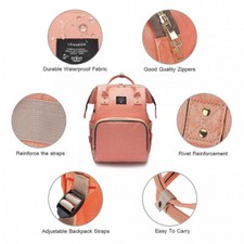 Baby Backpack Mummy Nappy Bag Large Capacity Multifunction Travel Tote Diaper — image 12
