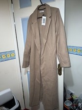 Justfab Wrap Coat Colour Camel Long Size L