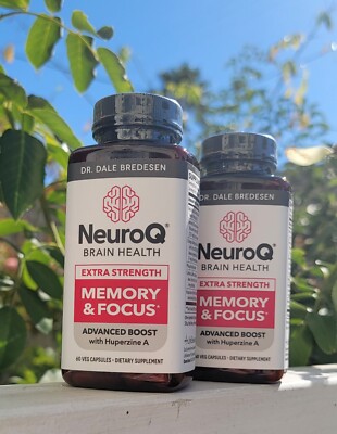 2, NeuroQ BRAIN HEALTH, Memory & Focus. Extra Strength, Advanced BOOST, 120 Caps