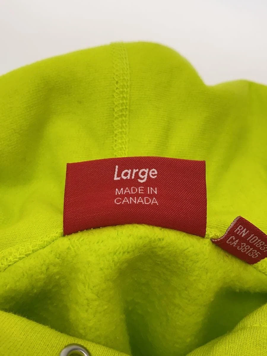 Felpa Supreme con cappuccio logo S 20AW L cotone giallo usata