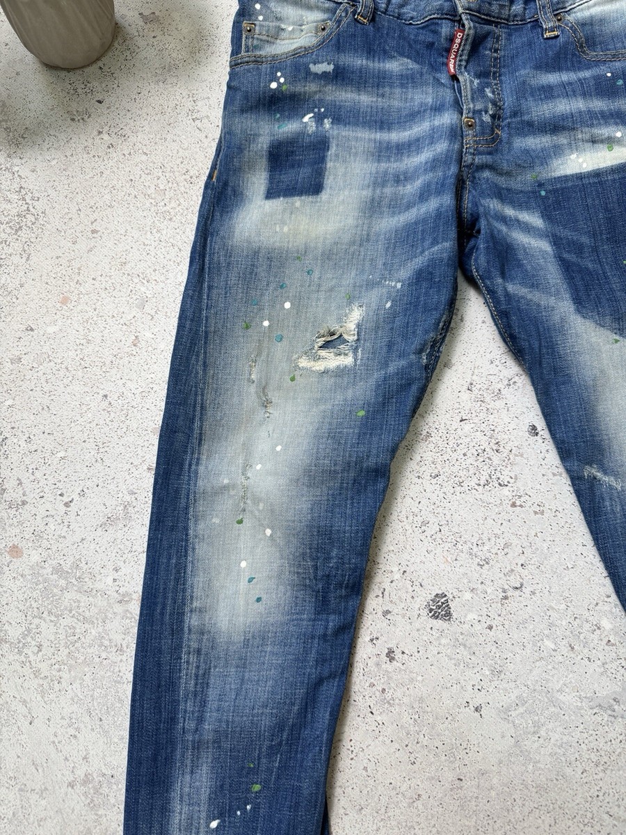 Jeans Twist 0 Sexy Dsquared2 Blue Size Denim Italy Made in Mens