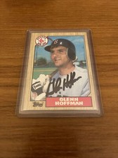 1987 Topps Glenn Hoffman Boston Red Sox #374 SIGNED AUTOGRAPH…$1 Shipping
