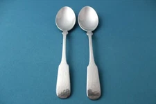 2 Place Oval Soup Spoons Towle HAMMERSMITH 18/8 Stainless Germany 7"