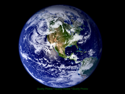 Blue Marble View of Earth North America from Space 8.5x11'' Photo Print NASA