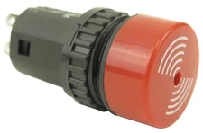 Yuco YC-BUZ-16R-1 Red 16mm Buzzer 24V AC/DC