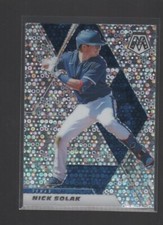 NICK SOLAK 2021 PANINI MOSAIC QUICK PITCH PRIZM CARD #104