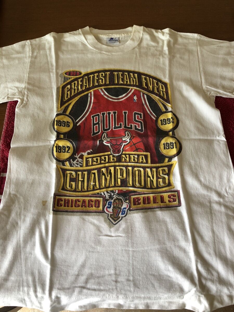 VINTAGE Starter Chicago Bulls t-shirt 1996 NBA Champions VINTAGE Starter Chicago Bulls t-shirt 1996 NBA Champions