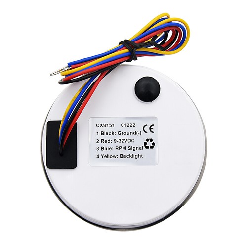 85mm Tachometer Tacho Meter LCD Hourmeter 0-7000RPM Für Auto Boot - Picture 2 of 13