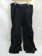 Mens Obermeyer Black 100 Nylon Ski Snow Board Pants wFull Zipper Legs Size XL