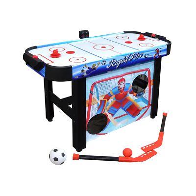 Hathaway Rapid Fire 42-in 3-in-1 Air Hockey Multi-Game Table with Soccer and ...