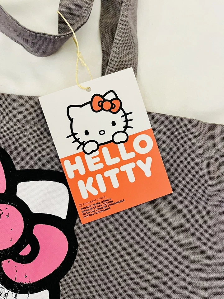 Bolso de Mano/Bolso de Compras Hello Kitty Gran Capacidad GRIS CON GRAN IMPRESIÓN HELLO KITTY Foto 2 de 4